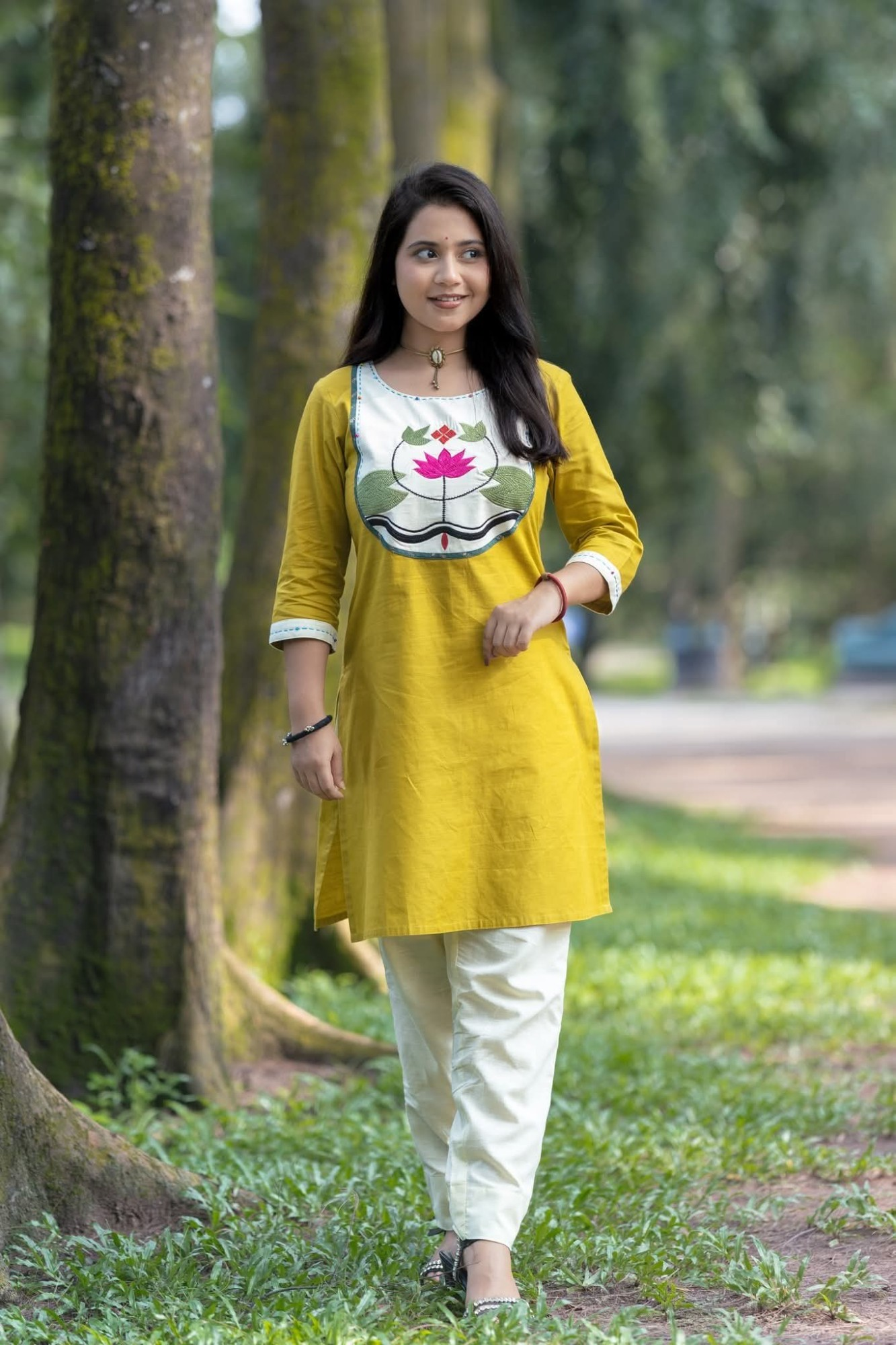 হলুদ-কমলা কুর্তি (Yellow Orange Kurti)